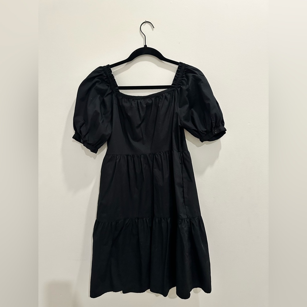 Worn once - Who What Wear Black Smock dress